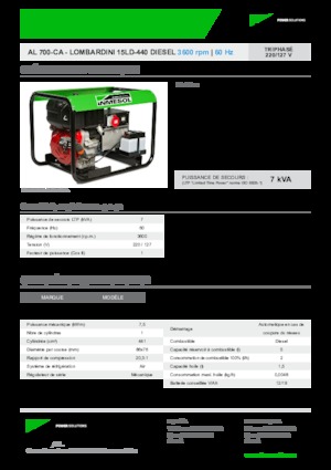 Generatori diesel INMESOL AL 700-CA