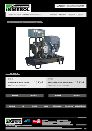 Generatori diesel INMESOL AAD-014