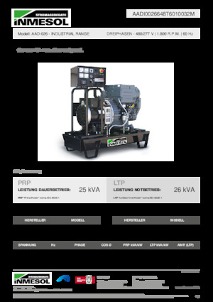 Generatori diesel INMESOL AAD-026