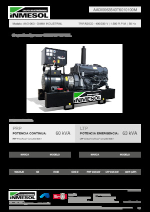 Generatori diesel INMESOL AAD-063