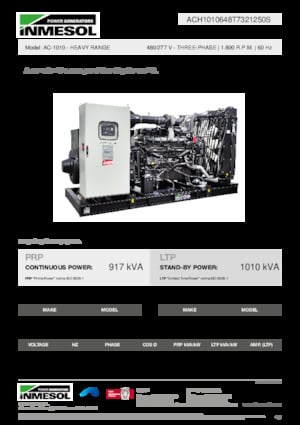 Generatori diesel INMESOL AC-1010