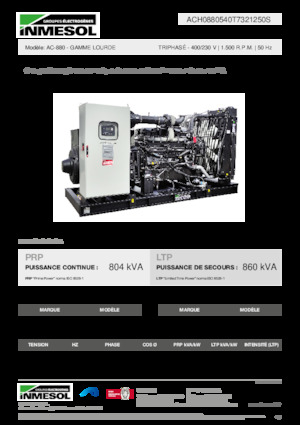 Generatori diesel INMESOL AC-880