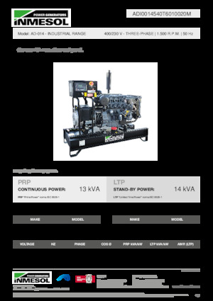 Generatori diesel INMESOL AD-014
