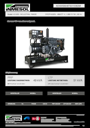 Generatori diesel INMESOL AD-050