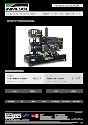 Generatori diesel INMESOL AD-050