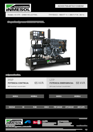 Generatori diesel INMESOL AD-070