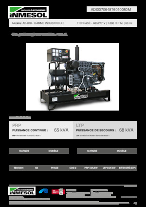 Generatori diesel INMESOL AD-070