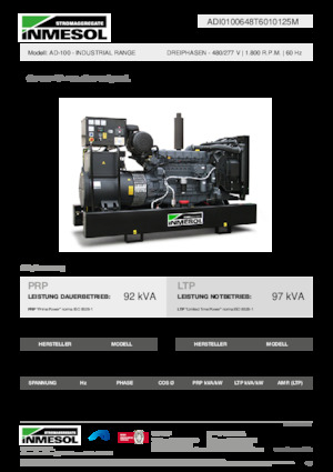 Generatori diesel INMESOL AD-100