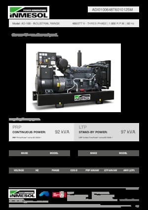 Generatori diesel INMESOL AD-100