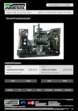Generatori diesel INMESOL AD-380