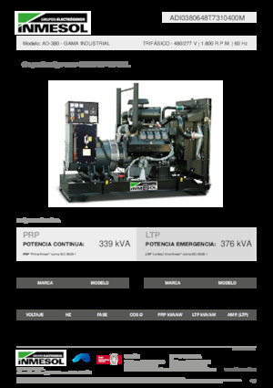Generatori diesel INMESOL AD-380
