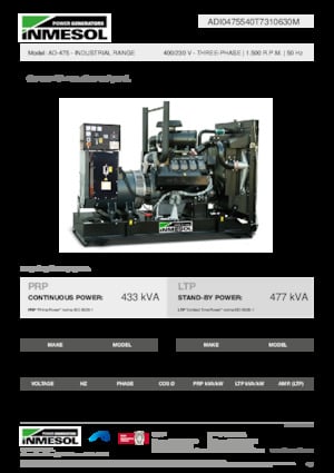 Generatori diesel INMESOL AD-475