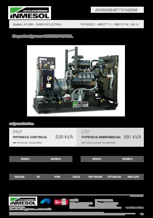 Generatori diesel INMESOL AD-600