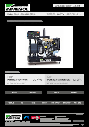 Generatori diesel INMESOL AK-033