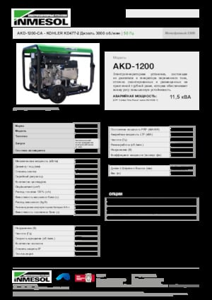 Generatori diesel INMESOL AKD-1200-CA