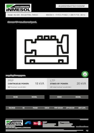 Generatori diesel INMESOL AQ-020