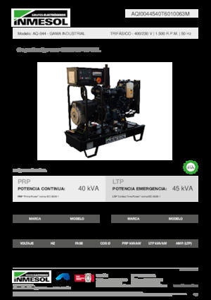 Generatori diesel INMESOL AQ-044