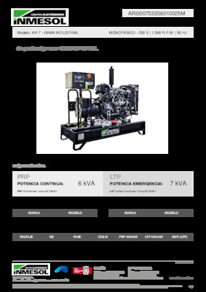 Generatori diesel INMESOL AR-7