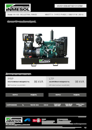 Generatori diesel INMESOL AV-100