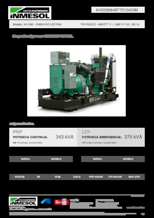 Generatori diesel INMESOL AV-380