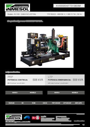 Generatori diesel INMESOL AV-550
