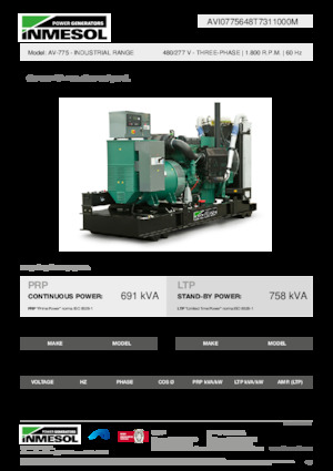 Generatori diesel INMESOL AV-775