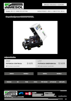 Generatori diesel INMESOL BK-10