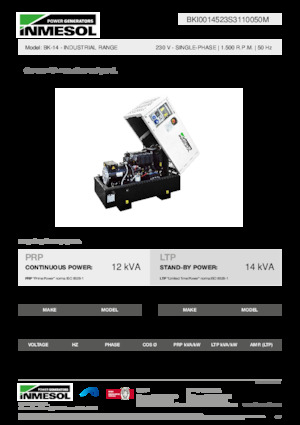 Generatori diesel INMESOL BK-14