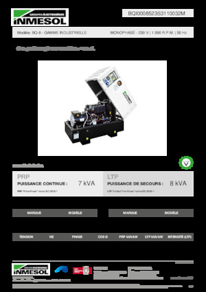 Generatori diesel INMESOL BQ-8