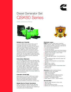 Generatori diesel Cummins C2250 D5 P