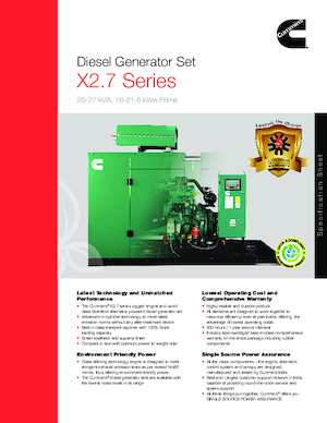 Generatori diesel Cummins C27D5P