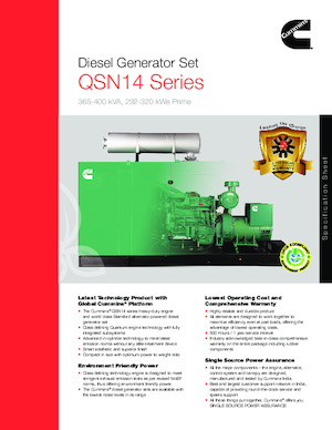 Generatori diesel Cummins C400D5P