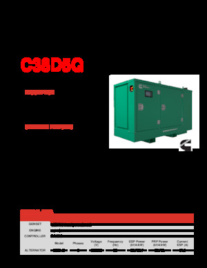 Generatori diesel Cummins C38D5Q