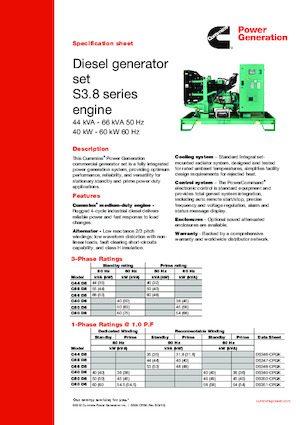 Generatori diesel Cummins C44 D5