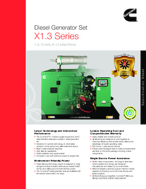 Generatori diesel Cummins C10D5P