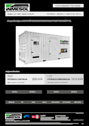 Generatori diesel INMESOL CC-1000