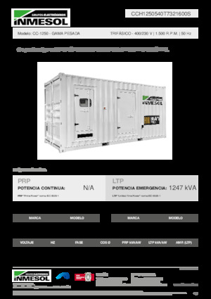 Generatori diesel INMESOL CC-1250