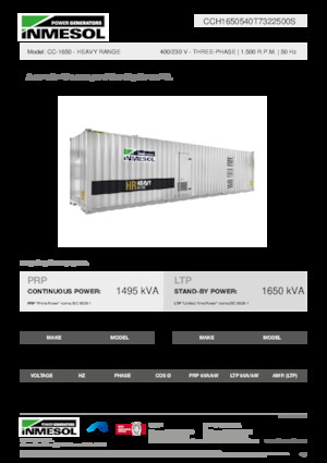 Generatori diesel INMESOL CC-1650