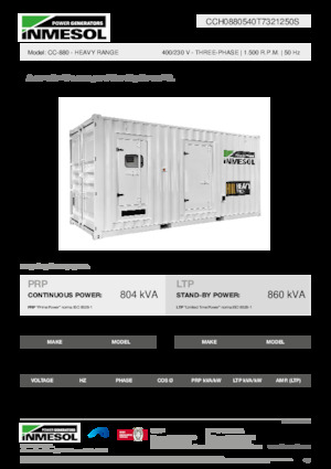 Generatori diesel INMESOL CC-880