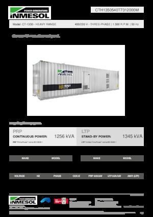 Generatori diesel INMESOL CT-1350