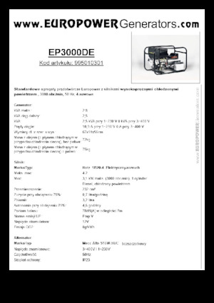 Generatori diesel Europower EP3000DE (MA)