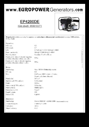 Generatori diesel Europower EP4200DE (S)