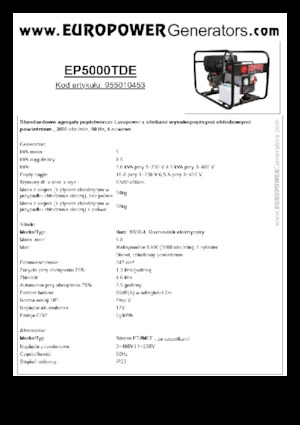 Generatori diesel Europower EP5000TDE (S)