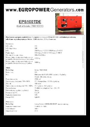 Generatori diesel Europower EPS100TDE (LS)