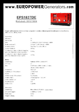 Generatori diesel Europower EPS183TDE (MA)