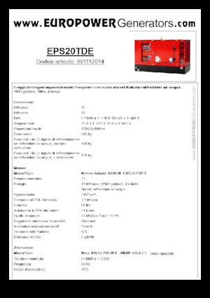 Generatori diesel Europower EPS20TDE (MA)