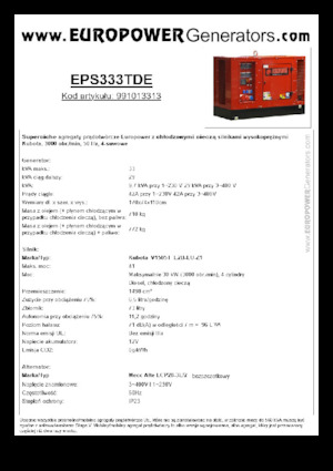 Generatori diesel Europower EPS333TDE (MA)