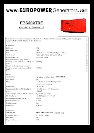 Generatori diesel Europower EPS500TDE (MA)