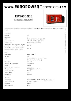 Generatori diesel Europower EPS6000DE (S)