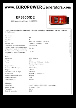 Generatori diesel Europower EPS6000DE (S)